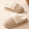 thumbnail image 3 of Zapatillas de algodón para mujer Maillard Zapatillas de casa de interior de otoño e invierno para parejas Zapatillas cálidas antideslizantes de suela gruesa para uso exterior, 3 of 5