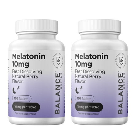 Melatonin 10mg, 100% Drug Free, Fast-Dissolve 120 Tablets - Natural Sleep Aid, Experience Serene, Restful Nights - Find Your Calm, Embrace Relaxation, Supports Sound Sleep and Tranquility