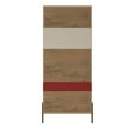 thumbnail image 5 of Manhattan Comfort Joy 8-Bottle Wine Cabinet with 4 Shelves in Red and Off White, 5 of 10