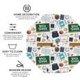 thumbnail image 3 of Naloa Back To School A Leather Coasters for Drinks, Durable Drink Coasters 4 Set for Tabletop Protection, Luxurious Home Décor and Housewarming Gift ( {designName})Octagon, 3 of 6