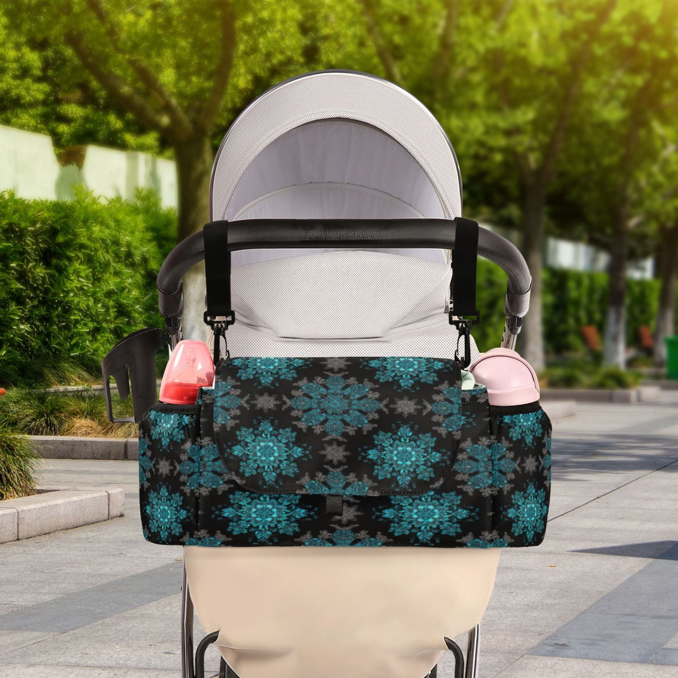DIXRUYEE Stroller Organizer Azulstar Printed