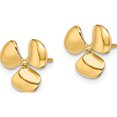 thumbnail image 2 of 14K THREE BLADE PROPELLER W/CENTER BEAD POST EARRING / HP, 2 of 4