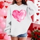 thumbnail image 4 of Sudadera con capucha y estampado de corazón de San Valentín, sudadera de manga larga para niños y niñas, chaqueta para niñas de talla mediana y grande., 4 of 7