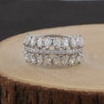 thumbnail image 4 of 2.1 TCW Solid 18Kt White Gold SI Clarity HI Color Diamond Promise Eternity Band Ring, 4 of 5