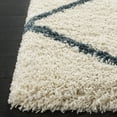 thumbnail image 5 of SAFAVIEH Hudson Amias Geometric Shag Area Rug, Ivory/Slate Blue, 3' x 5', 5 of 11