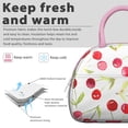 thumbnail image 3 of Cherry Print Lunch Box Women – Kawaii Red Fruit Design with Candy-Inspired Style, Leakproof & Reusable Tote, Aesthetic Art Pattern for Office or School Meals, 3 of 6