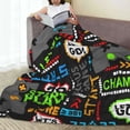 thumbnail image 6 of Gamer Gaming Video Game Games Gamepad Printed Throw Blanket，Kids Adults Soft Lightweight Flannel Fleece Blanket for Couch Sofa Bed Living Room 40"×50", 6 of 9