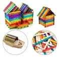 thumbnail image 3 of Neinkie 50Pcs/Set Building Toy Building Blocks Bars Different Shape Educational Construction Engineering Set 3D Puzzle, Interlocking Creative Connecting Kit, Great STEM Toy for Both Boys and Girls, 3 of 6