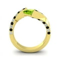 thumbnail image 4 of 1.20 Carat Beautiful Natural Diamond Peridot & Black Onyx Gemstone Engagement Ring for Ladies Solid 18K Yellow Gold Size 10.5 by Diamond-Capitals, 4 of 8