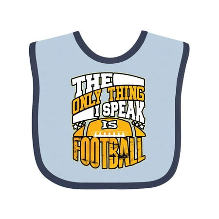 

Inktastic Football Funny Sports Language Gift Baby Boy or Baby Girl Bib