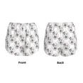 thumbnail image 4 of Disketp Poodle Dog Print Women's Shorts Workout Shorts for Athletic Gym Running Shorts with Phone Pockets Large, 4 of 8