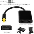 thumbnail image 5 of Adaptador de cable de audio de fibra óptica digital, adaptador divisor de 1 entrada y 2 salidas, 5 of 5