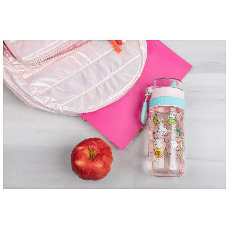 Ello Luna Tritan Plastic Kids Water Bottle Pink/Mint (2 ct