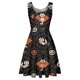 thumbnail image 4 of Vestido sin mangas cómodo suelto con estampado de Halloween con cuello redondo de verano para mujer a la moda Fridja  hjkh36, 4 of 4