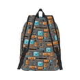 thumbnail image 3 of Daiia Industrial Transportation Vintage Canvas Backpack for Men and Women ,Hiking Backpack,Travel Laptop Bag for School,Large Capacity Backpack, 3 of 8