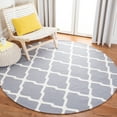 thumbnail image 2 of SAFAVIEH Dhurries Tabitha Geometric Area Rug, Grey/Ivory, 3' x 5', 2 of 9