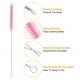 thumbnail image 3 of Uxcell 10Pack Cepillos de Limpieza para Pajitas, 10" x 2/8" Cerdas de Nylon Cepillo Largo para Botellas y Tubos (Rosa), 3 of 6