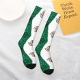 thumbnail image 6 of Women's Knee High Socks Mexican Flag Print Thermal Soft Knee Long Socks, 6 of 7