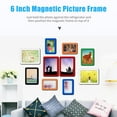 thumbnail image 3 of 6 Inch Magnetic Picture Frame Self Adhesive DIY Collage Photo Frame for Refrigerator Glass Window Door Cubicle Tile Wall, 3 of 8