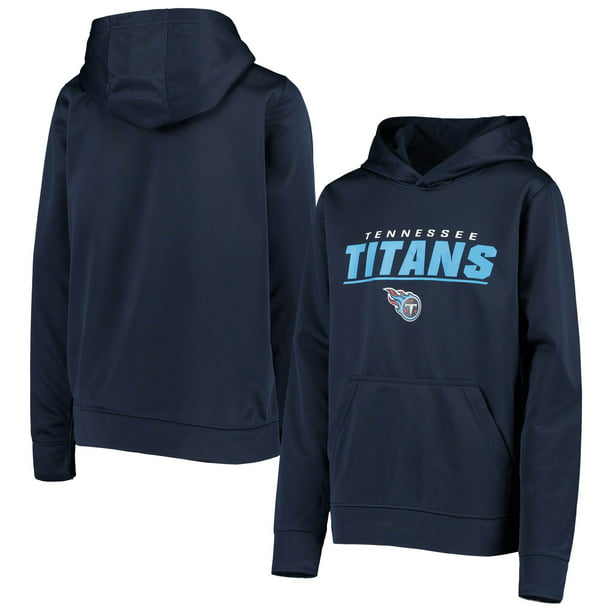 Tennessee Titans Youth Static Performance Pullover Hoodie Navy Walmart Com Walmart Com