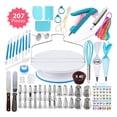 thumbnail image 3 of 207 Uds. Kits de decoración de pasteles, puntas de boquilla para pasteles, soporte giratorio antideslizante para batidor de crema casero, herramientas Baoblaze Boquillas para plato giratorio de pastelería, 3 of 8