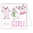 thumbnail image 3 of Rosanne Beck Collections Baby Girl and Baby Boy Hand Embellished Glittered Gift Enclosure Cards Box of 12 Assorted Cards with Envelopes, 3 of 6
