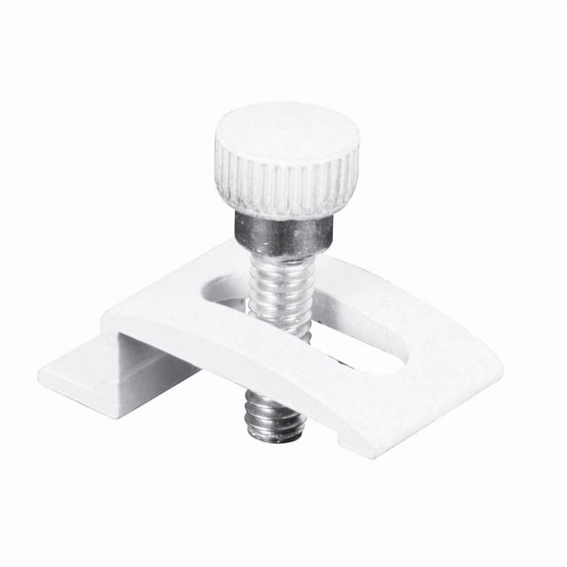 Clip para puerta Storm Prime-Line, aluminio blanco, 1/4 pulgadas, paquete de 8