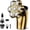 Gold, variant on 5-in-1 Electric Razor for Men, 7D Floating Head Shaver, IPX7 Waterproof Wet/Dry Body Grooming Trimmer, USB-C Rechargeable with LED Display, for Bald Head, Beard, Legs, Underarms, Dark Gray