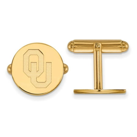 Oklahoma Cuff Links (14k Yellow Gold)