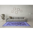 thumbnail image 3 of Ahgly Company Indoor Round Oriental Blue Traditional Area Rugs, 4' Round, 3 of 4