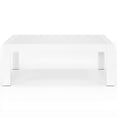 thumbnail image 2 of Cozyhom Patio Outdoor Coffee Table With Aluminum Leg Rectangular Metal, Patio Metal Coffee Table Outdoor Rectangular Table, White, 2 of 9