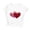 04 White, variant on Valentines Day Tee Shirts, Heart Print Tops for Women, Short Sleeve T Shirt Women's Valentine's Day Printed T-Shirt Round Neck Short Sleeved Tops Blouses