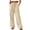 Khaki -AB02, variant on Nestiefly Linen Pants for Women Flowy Palazzo Pants Loose Boho High Waist Casual Wide Leg Trousers Summer Beach Vacation Clothes Wine S