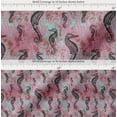 thumbnail image 2 of Soimoi Cotton Voile Fabric Texture & Sea Horse Ocean Print Fabric by The Yard 56 Inch Wide, 2 of 7