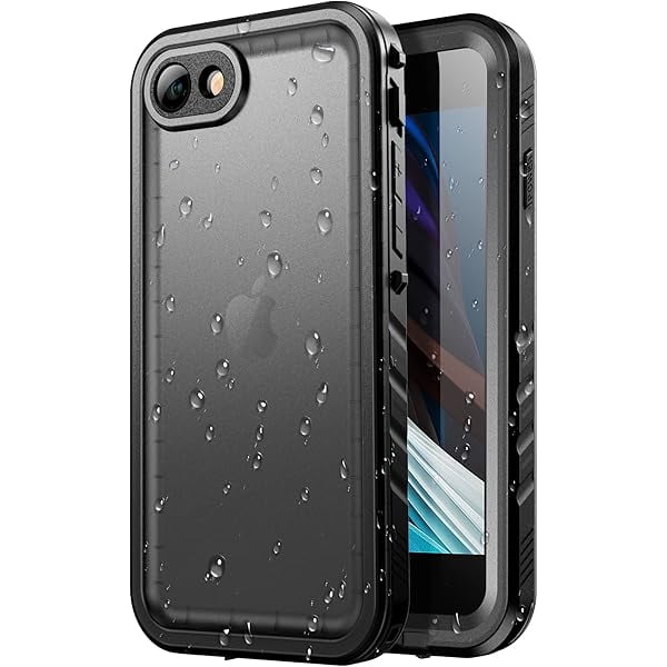 wonima11 SPORTLINK Waterproof Case for iPhone SE 3rd 2022/iPhone SE 2nd 2020/iPhone 7/8 - Full Body Shockproof Dustproof Phone Screen Protector Rugged Waterproof Case for iPhone SE3/SE2/7/8 (Black)