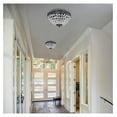 thumbnail image 4 of Crystal Flush Mount Chandelier, 3 Lights Glam Lighting Fixture with Antique Black Finish, Crystal Shade, Entryway, Living, Dining, Bedroom, Closet, 4 of 8