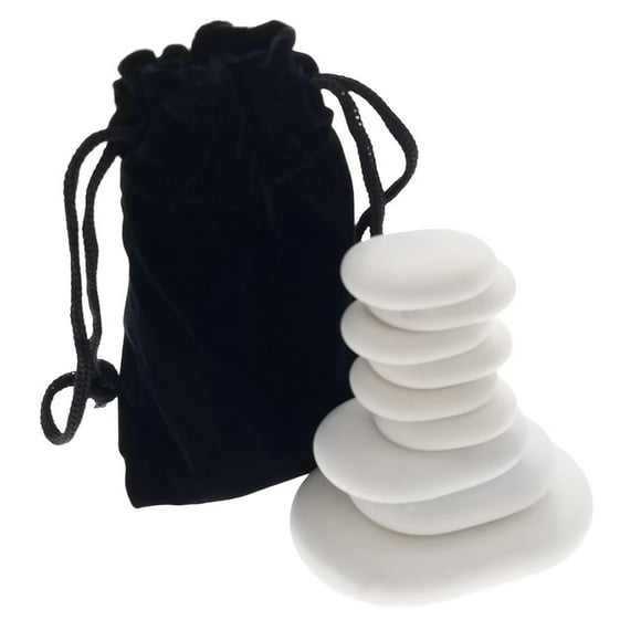 9pc Massage Marble Cold Stone Therapy Set w/Velvet Travel Case