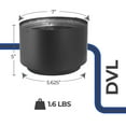 thumbnail image 3 of DuraVent DVL 6DVL-AD 6'' Double Wall Vent Section As Stovetop Adapter, 3 of 8