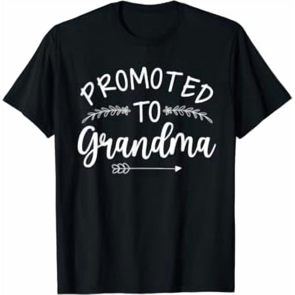 Women Art Promoted To Grandma For Mom New Grandmother To Be Gift T-Shirt, Size S-5XL