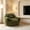 Green + faux fur + Foam, variant on AUU Bean Bag Chair, Comfy Bean Bag Sofa with Back Support, Faux Fur Stuffed Floor Sofa for Adults, for Living Room, Bedroom, or Apartment