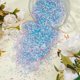 thumbnail image 4 of 80 g, 4 colores, cuentas crujientes Bingsu, cuentas de tubo de paja iridiscentes suaves, cuentas de plástico con purpurina 3D, surtido de microperlas de slime crujientes, suministros, 1 color/bolsa, 4 of 6