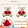 thumbnail image 2 of Personalized Gifts for Her Teddy Bear with Text+Photo, Bear Stuffed as Gifts for Valentines Day Christmas (8 IN--Text+Photo), 2 of 6