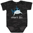thumbnail image 3 of Inktastic Shark Life Fun Shark with Sunglasses Boys or Girls Baby Bodysuit, 3 of 5