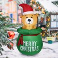thumbnail image 1 of Globo Inflable De Navidad Creative Christmas Bear Doll LED Growing Outdoor Garden Decoración de Navidad (enchufe de la UE), 1 of 8