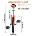 thumbnail image 3 of Yescom 18 In Wheel Outdoor Unicycle Skid-proof Tire Fitness Bicycle Balance Training for Adults Teenagers Kids, Orange, 3 of 9