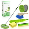 thumbnail image 3 of 62'' Car Wash Brush with Long Handle Chenille Microfiber Car Wash Mop Mitt Kit Car Detailing Brush Cleaning Kit Window Squeegee Car Duster Drying Towels Tire Brush for Cars RV Truck Boat, 3 of 3