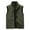 Army Green, variant on Aueoeo Fuzzy Vests For Men Outdoors Spring Warm Waistcoat Stand Collar Full Zipper Work Jackets With Pockets