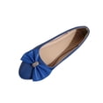thumbnail image 2 of Miluxas Women's Ballet Flat Shoes Bowknot Flats Round Toe Wedding Flats Blue 6(37), 2 of 9
