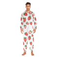 thumbnail image 3 of FORMRS Onesies Pajama for Adults Unisex Hoodie Winter Jumpsuit One Piece Sleepwear, Sizes S-2XL, Strawberry, 3 of 7