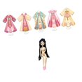 thumbnail image 4 of Kit de materiales para ropa antigua china, regalo hecho a mano, vestido tradicional chino 5 maniquíes 1 muñeca, 4 of 9